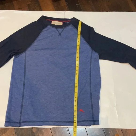 Tommy Bahama Blue Long Sleeved knit Shirt 2 tone blue. Men’s size S - Picture 8 of 11
